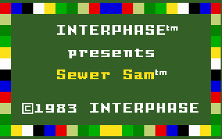 Sewer Sam box art for Colecovision